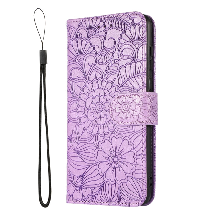 For Honor 7S Skin Feel Embossed Sunflower Horizontal Flip Leather Case with Holder & Card Slots & Wallet & Lanyard