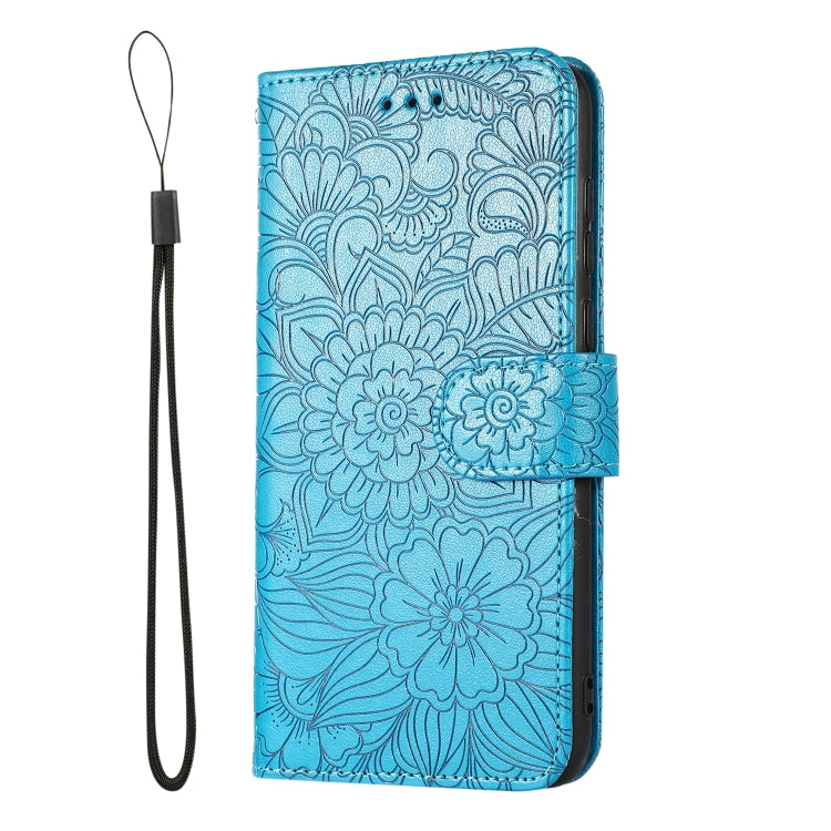 For Honor 7S Skin Feel Embossed Sunflower Horizontal Flip Leather Case with Holder & Card Slots & Wallet & Lanyard