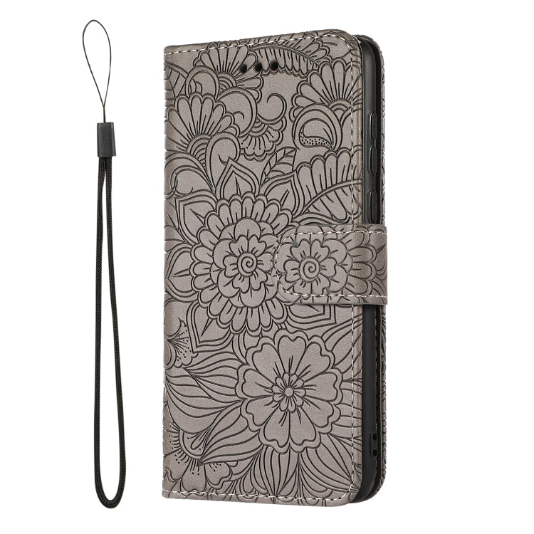 For Honor 7S Skin Feel Embossed Sunflower Horizontal Flip Leather Case with Holder & Card Slots & Wallet & Lanyard