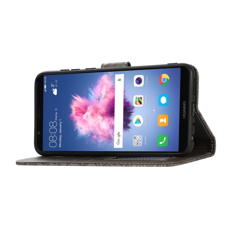 For Honor 7S Skin Feel Embossed Sunflower Horizontal Flip Leather Case with Holder & Card Slots & Wallet & Lanyard
