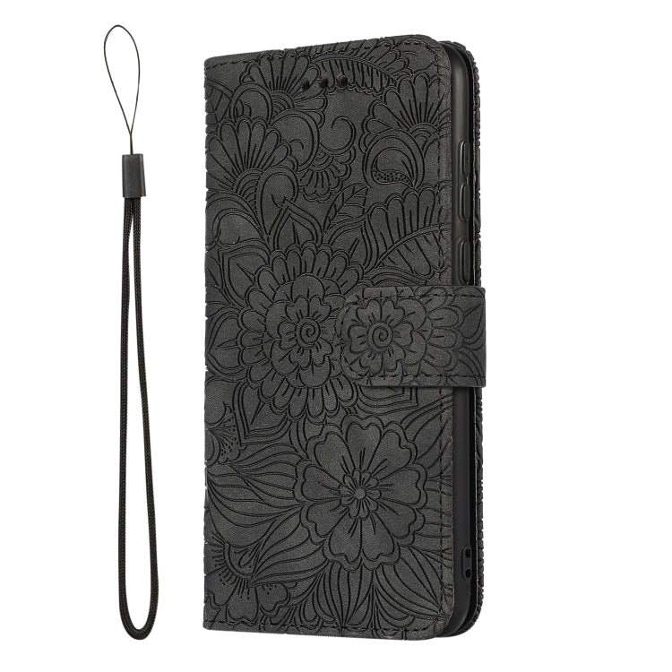 For Honor 7S Skin Feel Embossed Sunflower Horizontal Flip Leather Case with Holder & Card Slots & Wallet & Lanyard