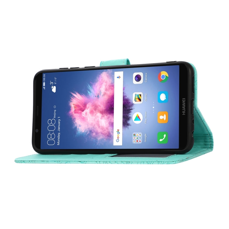 For Honor 7S Skin Feel Embossed Sunflower Horizontal Flip Leather Case with Holder & Card Slots & Wallet & Lanyard