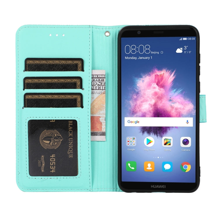 For Honor 7S Skin Feel Embossed Sunflower Horizontal Flip Leather Case with Holder & Card Slots & Wallet & Lanyard
