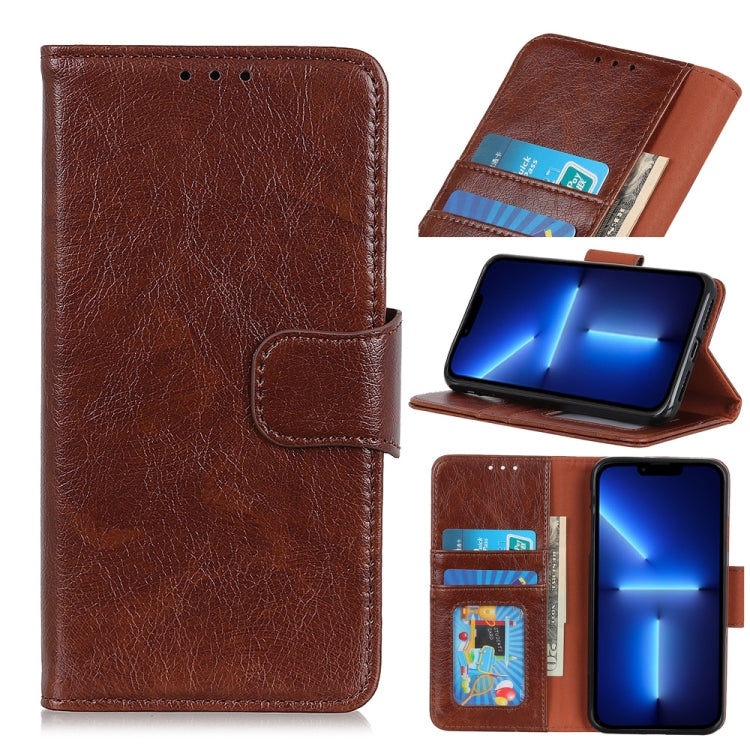 For iPhone 13 Pro Nappa Texture Horizontal Flip Leather Case with Holder & Card Slots & Wallet