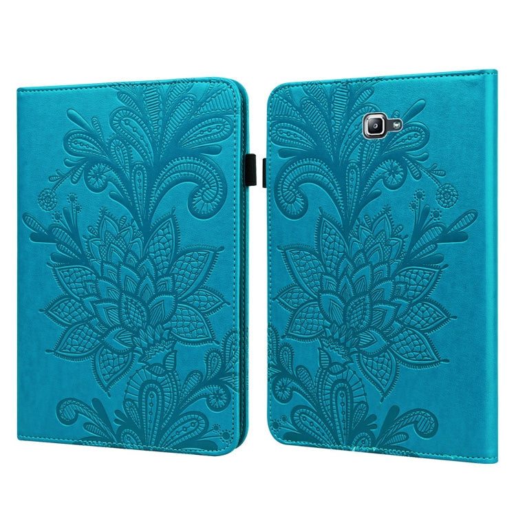 For Samsung Galaxy Tab A A6 10.1 inch 2016 Lace Flower Embossing Pattern Horizontal Flip Leather Case with Holder & Card Slots & Wallet & Photo Frame