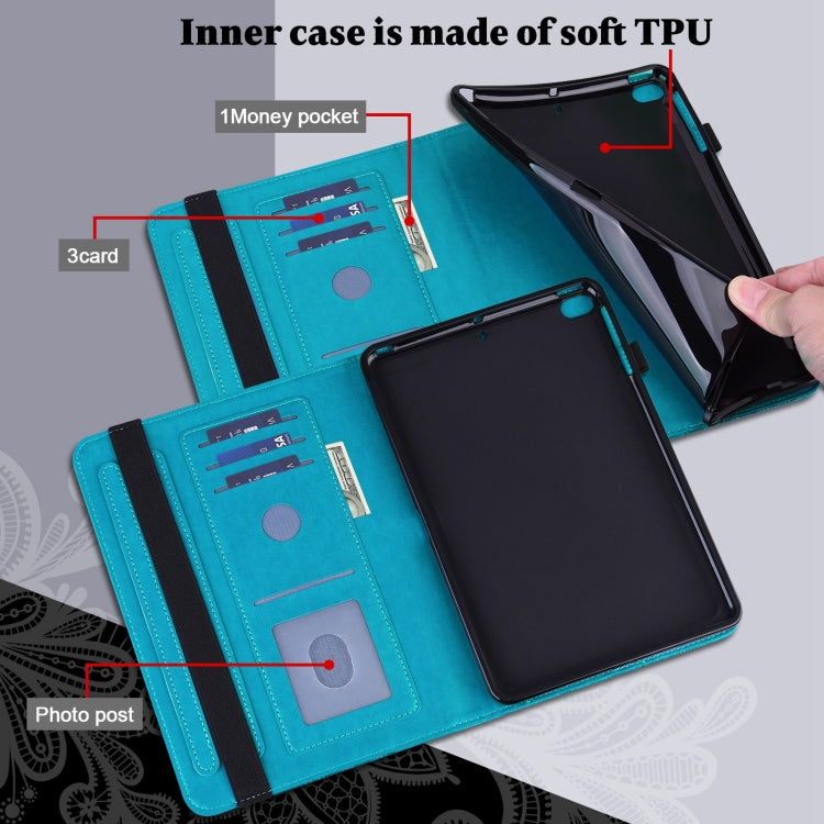 For Samsung Galaxy Tab A A6 10.1 inch 2016 Lace Flower Embossing Pattern Horizontal Flip Leather Case with Holder & Card Slots & Wallet & Photo Frame