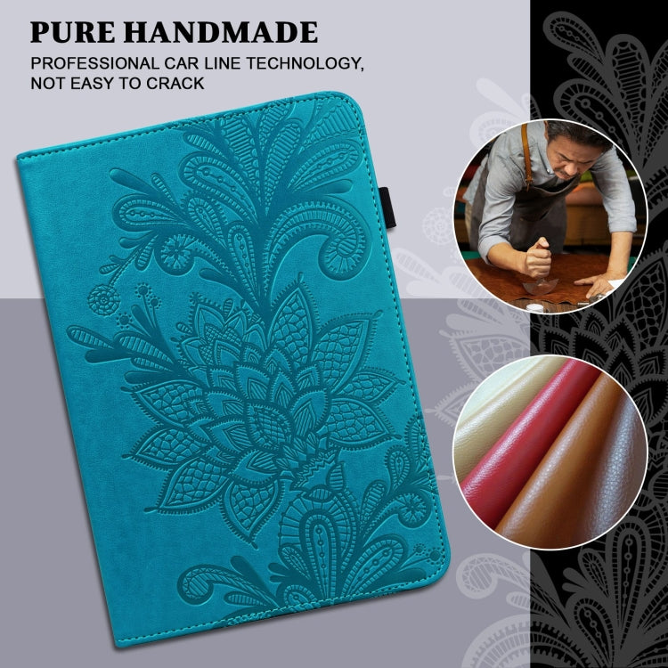 For Samsung Galaxy Tab A A6 10.1 inch 2016 Lace Flower Embossing Pattern Horizontal Flip Leather Case with Holder & Card Slots & Wallet & Photo Frame