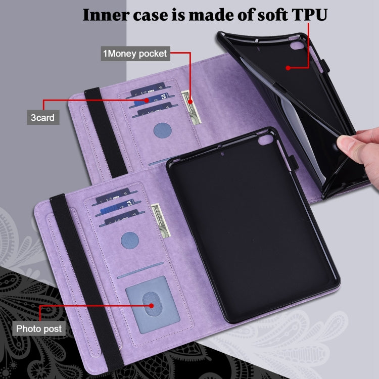 For Samsung Galaxy Tab A A6 10.1 inch 2016 Lace Flower Embossing Pattern Horizontal Flip Leather Case with Holder & Card Slots & Wallet & Photo Frame