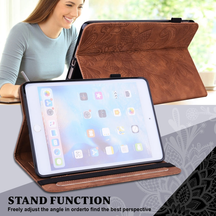 For Samsung Galaxy Tab A A6 10.1 inch 2016 Lace Flower Embossing Pattern Horizontal Flip Leather Case with Holder & Card Slots & Wallet & Photo Frame