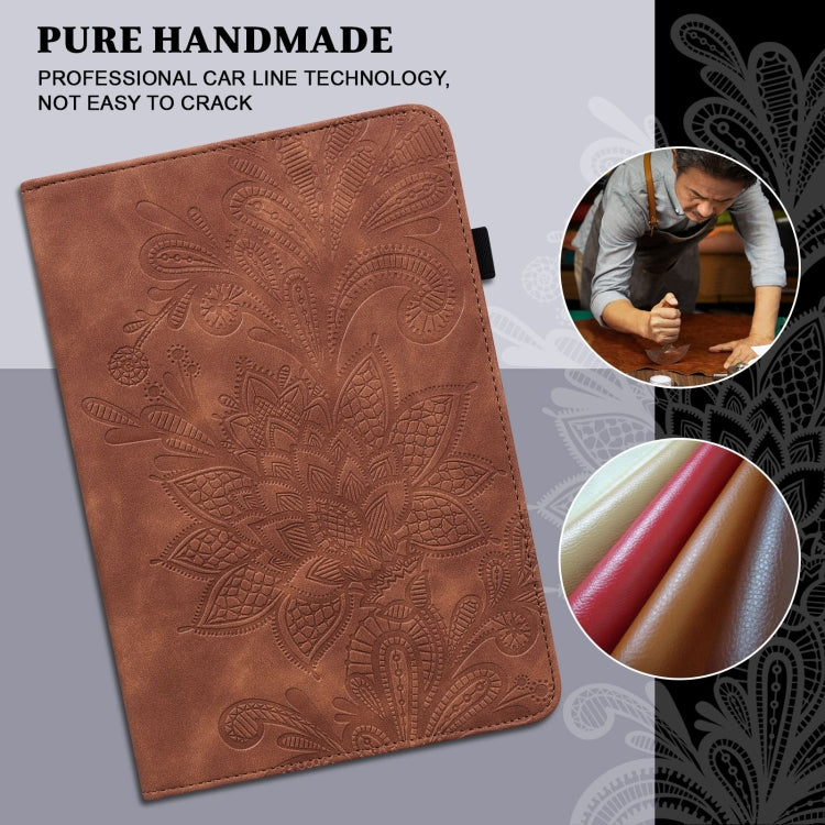 For Samsung Galaxy Tab A A6 10.1 inch 2016 Lace Flower Embossing Pattern Horizontal Flip Leather Case with Holder & Card Slots & Wallet & Photo Frame