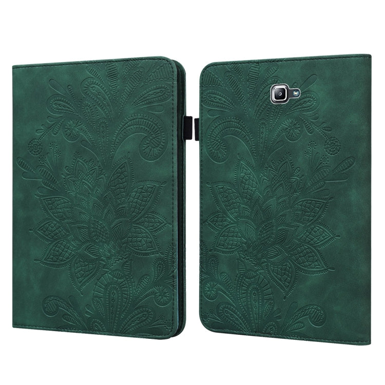 For Samsung Galaxy Tab A A6 10.1 inch 2016 Lace Flower Embossing Pattern Horizontal Flip Leather Case with Holder & Card Slots & Wallet & Photo Frame