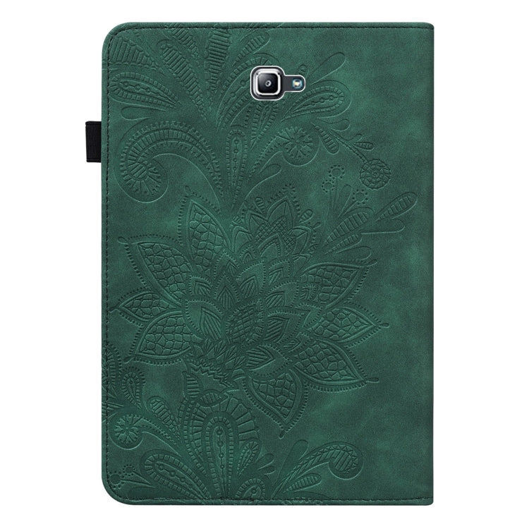 For Samsung Galaxy Tab A A6 10.1 inch 2016 Lace Flower Embossing Pattern Horizontal Flip Leather Case with Holder & Card Slots & Wallet & Photo Frame