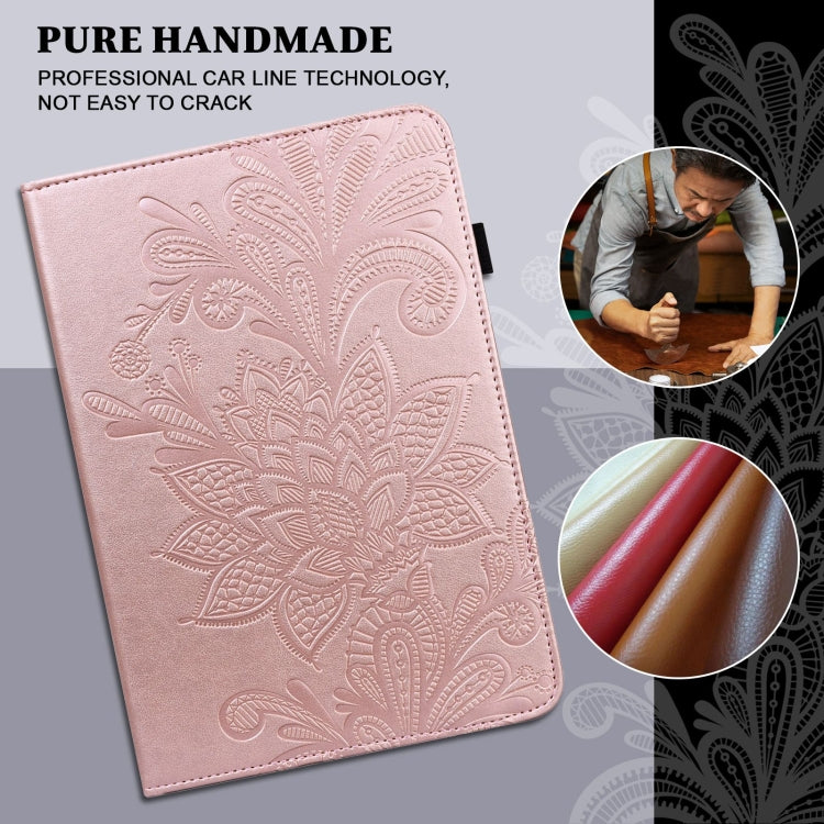 For Samsung Galaxy Tab A A6 10.1 inch 2016 Lace Flower Embossing Pattern Horizontal Flip Leather Case with Holder & Card Slots & Wallet & Photo Frame