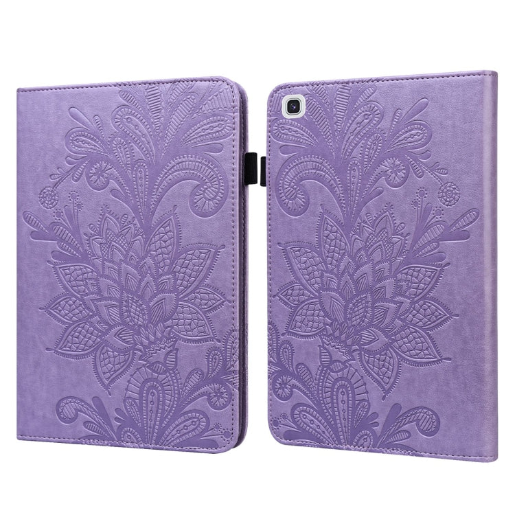 For Samsung Galaxy Tab A7 10.4 2020 SM-T500/SM-T505 Lace Flower Embossing Pattern Horizontal Flip Leather Case with Holder & Card Slots & Wallet & Photo Frame