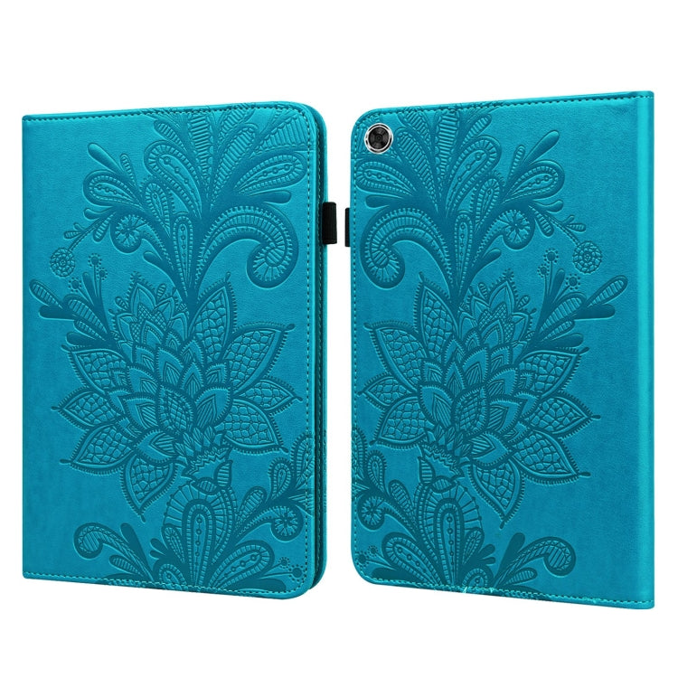 For Lenovo M10 Plus / M10 Plus TB-X606F/TB-606X Lace Flower Embossing Pattern Horizontal Flip Leather Case with Holder & Card Slots & Wallet & Photo Frame