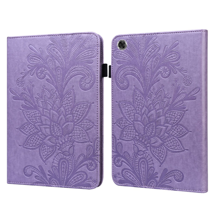 For Lenovo Tab M8 8505X Lace Flower Embossing Pattern Horizontal Flip Leather Case with Holder & Card Slots & Wallet & Photo Frame