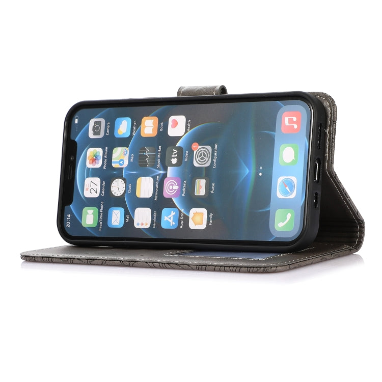 For iPhone 12 mini Skin Feel Embossed Sunflower Horizontal Flip Leather Case with Holder & Card Slots & Wallet & Lanyard