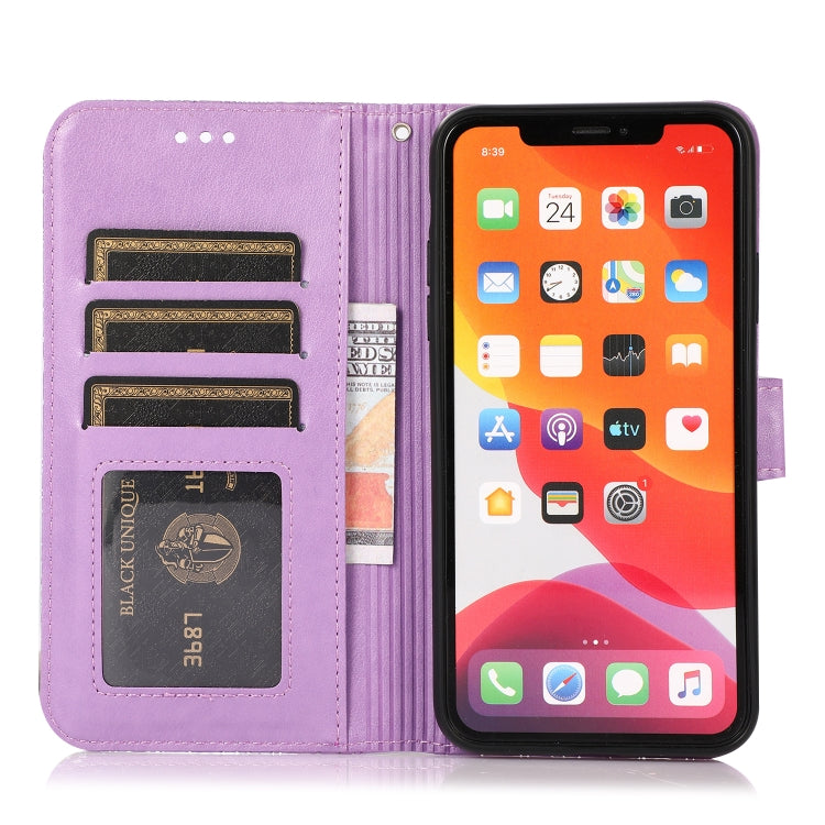 For iPhone 12 Pro Skin Feel Embossed Sunflower Horizontal Flip Leather Case with Holder & Card Slots & Wallet & Lanyard