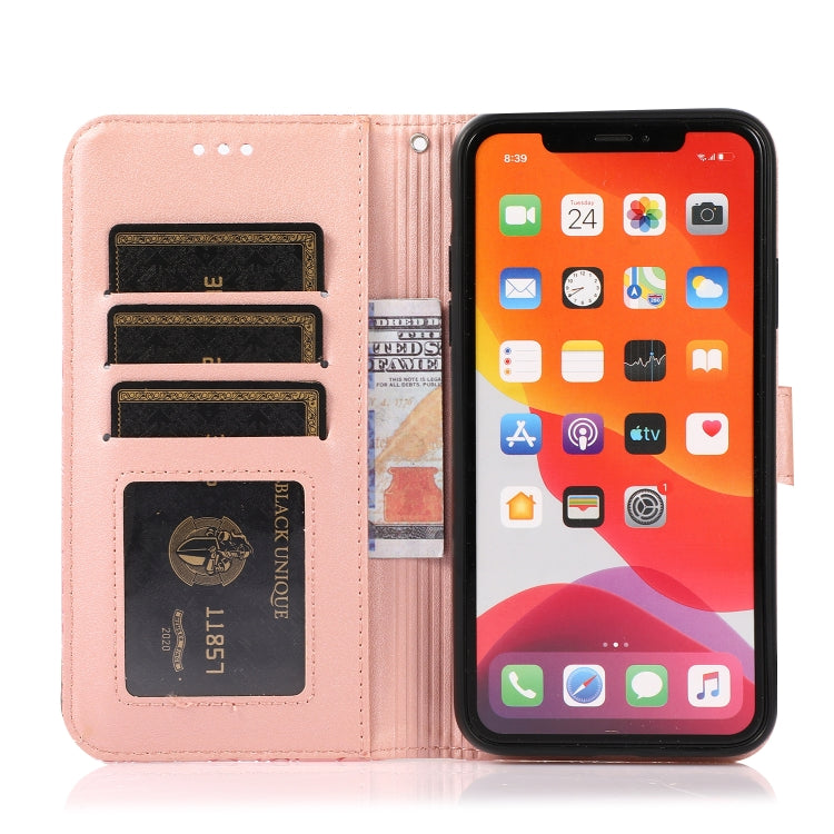 For iPhone 12 Pro Skin Feel Embossed Sunflower Horizontal Flip Leather Case with Holder & Card Slots & Wallet & Lanyard