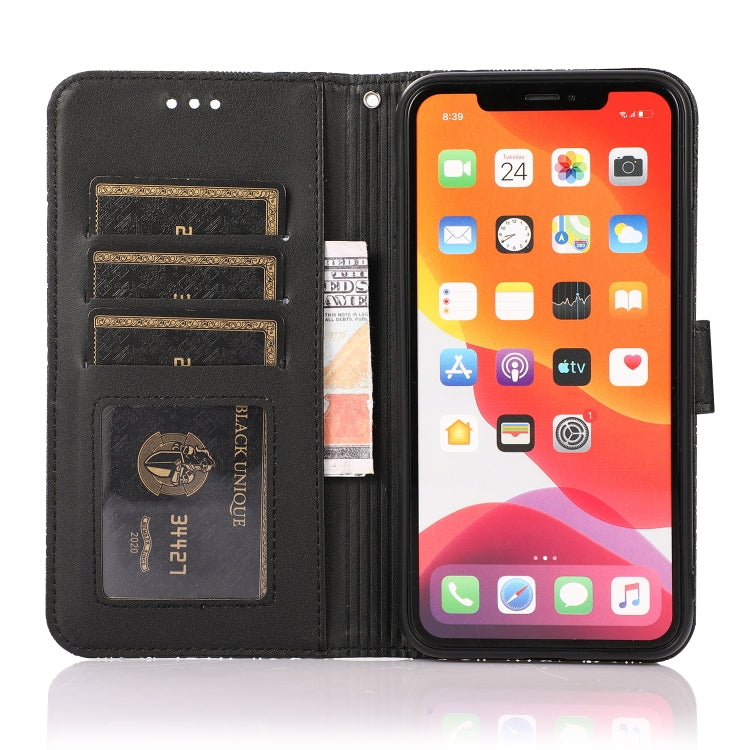 For iPhone 11 Pro Skin Feel Embossed Sunflower Horizontal Flip Leather Case with Holder & Card Slots & Wallet & Lanyard