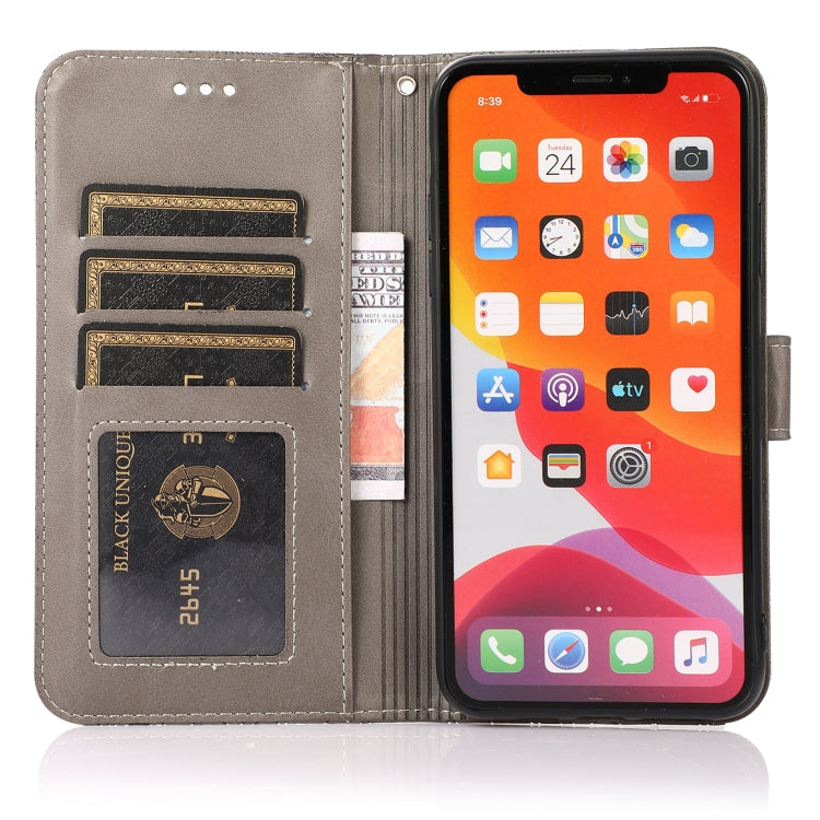 For iPhone 11 Pro Skin Feel Embossed Sunflower Horizontal Flip Leather Case with Holder & Card Slots & Wallet & Lanyard