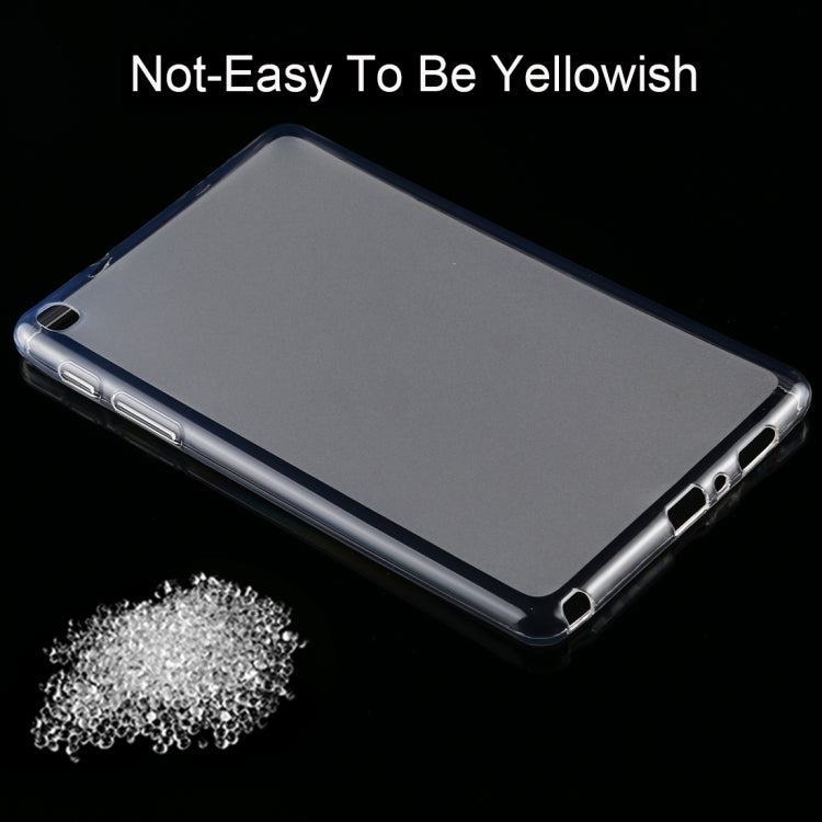 For Galaxy Tab A 8.0 & S Pen (2019) P200 0.75mm Ultrathin Outside Glossy Inside Frosted TPU Soft Protective Case