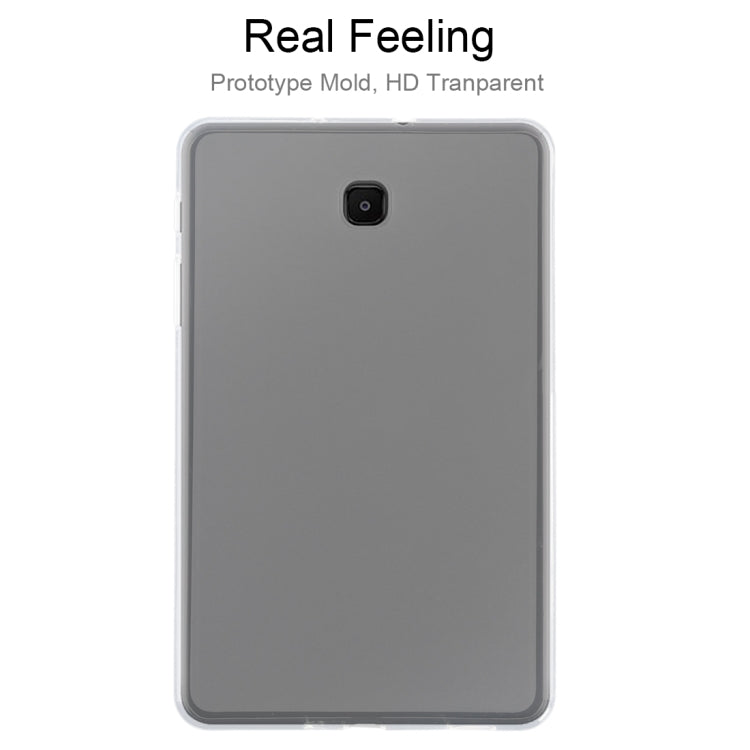 For Galaxy Tab A 8.0 (2018) T387 0.75mm Ultrathin Outside Glossy Inside Frosted TPU Soft Protective Case