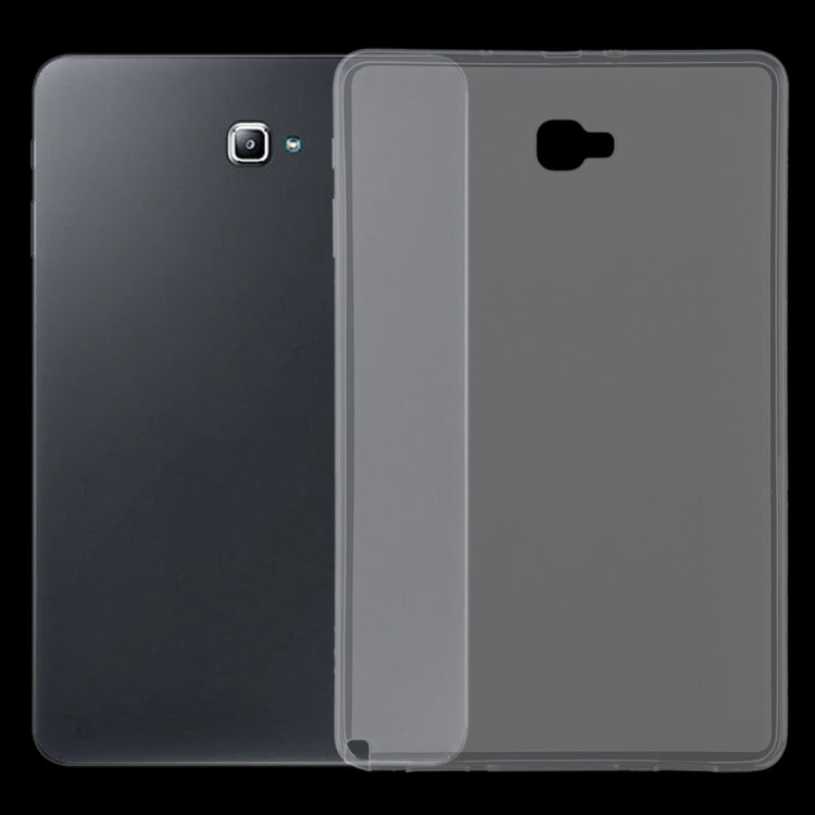 For Galaxy Tab A 10.1 (2016) / T580 0.75mm Ultrathin Outside Glossy Inside Frosted TPU Soft Protective Case