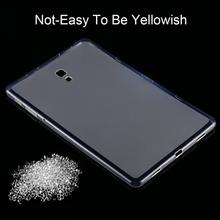 For Galaxy Tab A 10.5 T590 0.75mm Ultrathin Outside Glossy Inside Frosted TPU Soft Protective Case