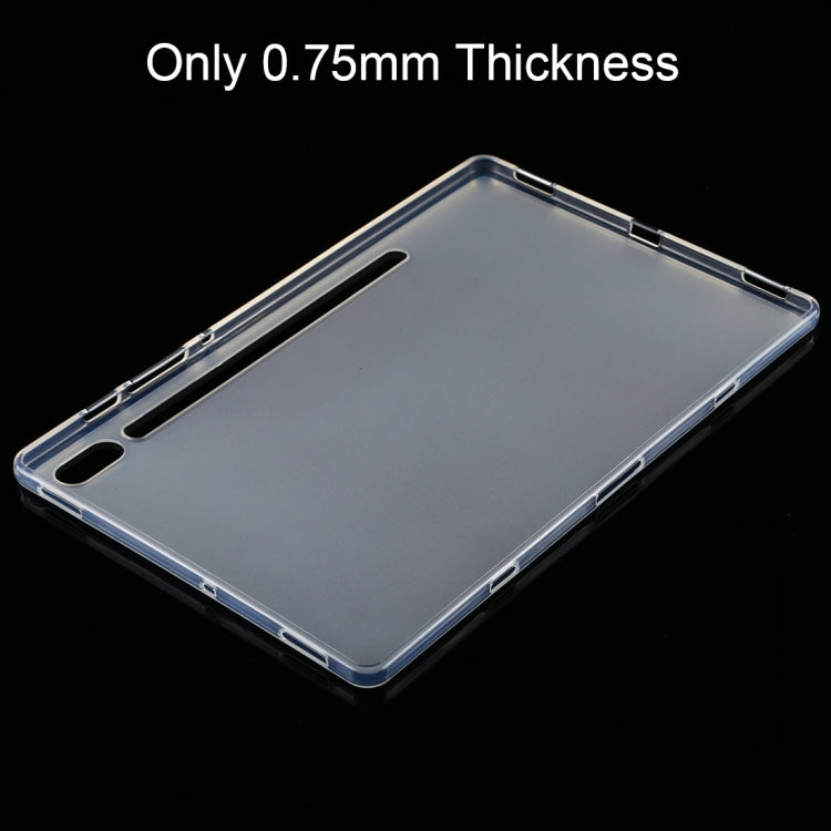 For Galaxy Tab S6 T860 0.75mm Ultrathin Outside Glossy Inside Frosted TPU Soft Protective Case