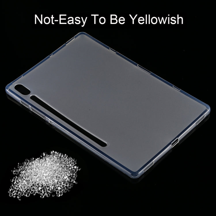 For Galaxy Tab S6 T860 0.75mm Ultrathin Outside Glossy Inside Frosted TPU Soft Protective Case
