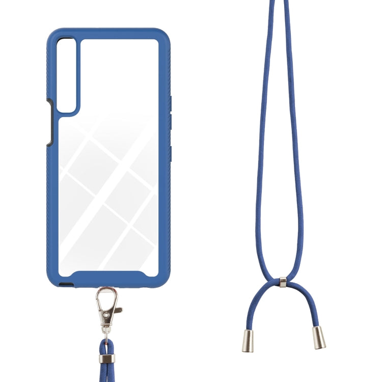 For LG Stylo 7 4G Starry Sky Solid Color Series Shockproof PC + TPU Protective Case with Neck Strap
