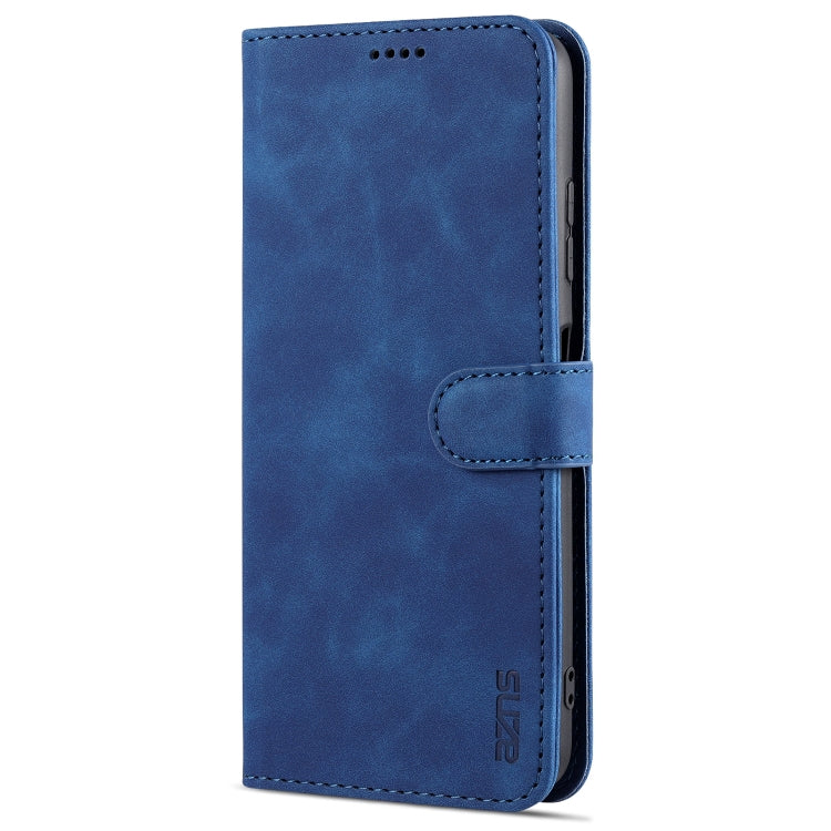For Samsung Galaxy A22 5G AZNS Skin Feel Calf Texture Horizontal Flip Leather Case with Card Slots & Holder & Wallet