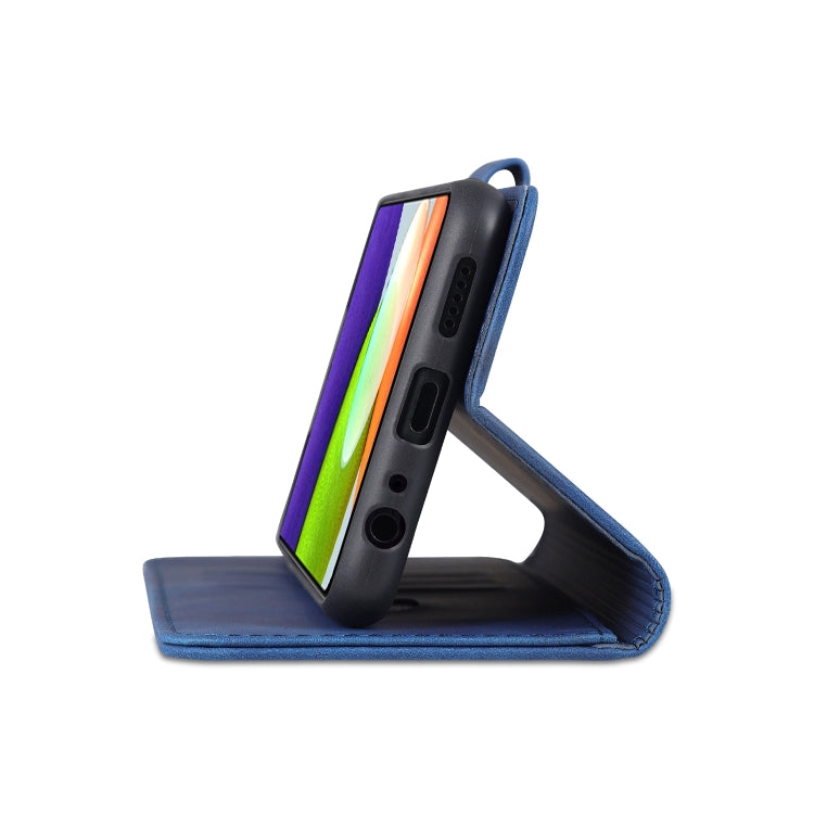 For Samsung Galaxy A22 5G AZNS Skin Feel Calf Texture Horizontal Flip Leather Case with Card Slots & Holder & Wallet