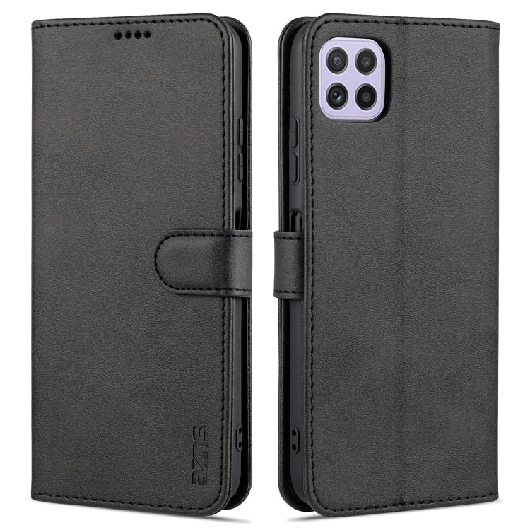 For Samsung Galaxy A22 5G AZNS Skin Feel Calf Texture Horizontal Flip Leather Case with Card Slots & Holder & Wallet