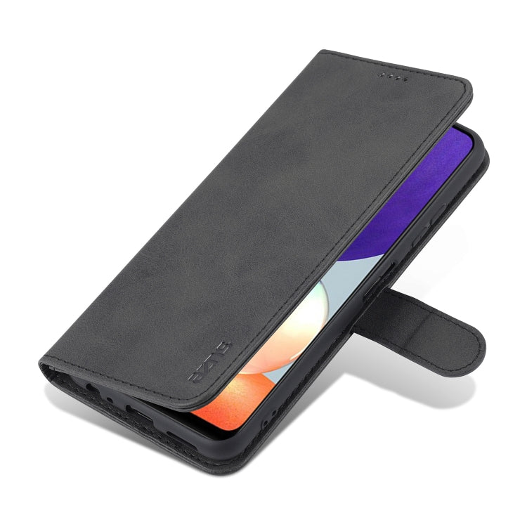 For Samsung Galaxy A22 5G AZNS Skin Feel Calf Texture Horizontal Flip Leather Case with Card Slots & Holder & Wallet