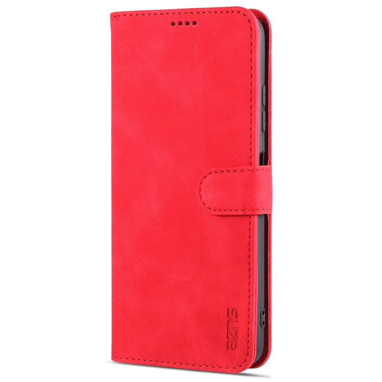 For Samsung Galaxy A22 5G AZNS Skin Feel Calf Texture Horizontal Flip Leather Case with Card Slots & Holder & Wallet