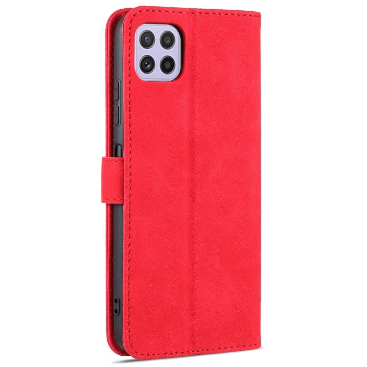 For Samsung Galaxy A22 5G AZNS Skin Feel Calf Texture Horizontal Flip Leather Case with Card Slots & Holder & Wallet