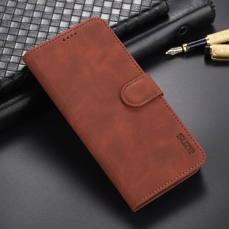 For Samsung Galaxy A22 5G AZNS Skin Feel Calf Texture Horizontal Flip Leather Case with Card Slots & Holder & Wallet