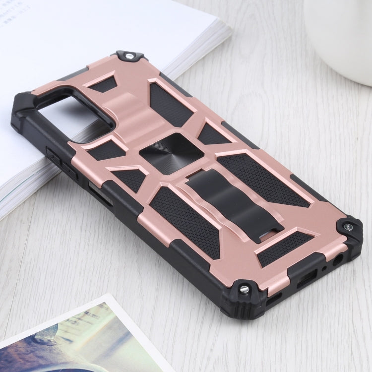 For Samsung Galaxy A03s 166.6mm Shockproof TPU + PC Magnetic Protective Case with Holder