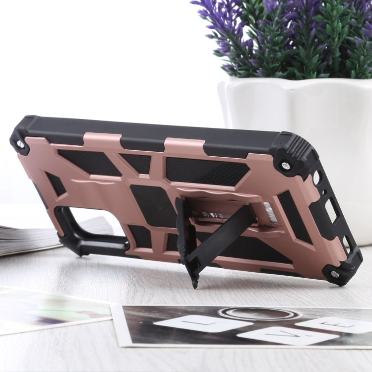 For Samsung Galaxy A03s 166.6mm Shockproof TPU + PC Magnetic Protective Case with Holder