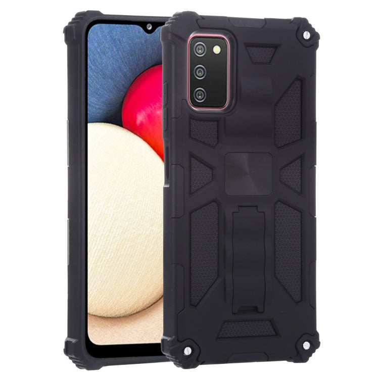 For Samsung Galaxy A03s 166.6mm Shockproof TPU + PC Magnetic Protective Case with Holder