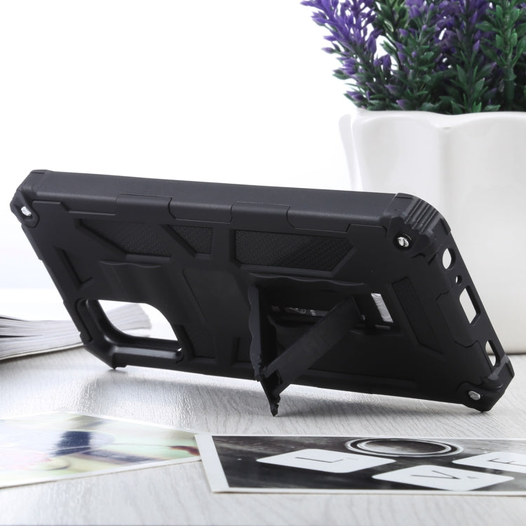 For Samsung Galaxy A03s 166.6mm Shockproof TPU + PC Magnetic Protective Case with Holder
