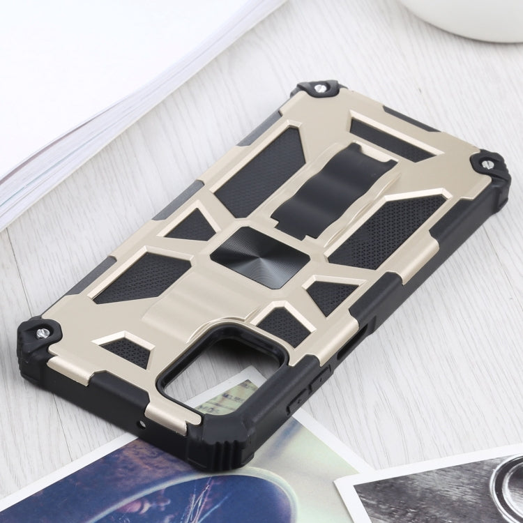 For Samsung Galaxy A03s 166.6mm Shockproof TPU + PC Magnetic Protective Case with Holder