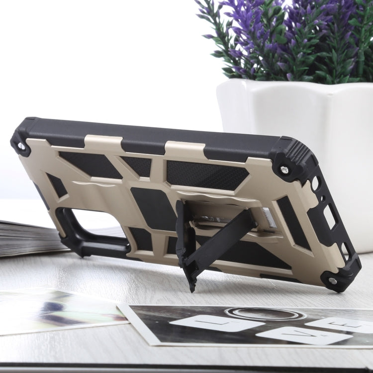 For Samsung Galaxy A03s 166.6mm Shockproof TPU + PC Magnetic Protective Case with Holder