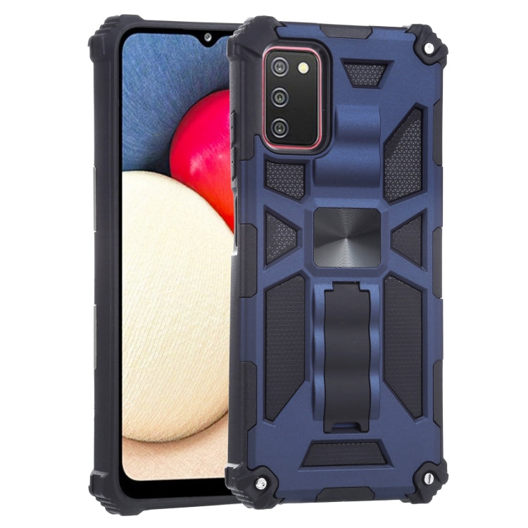 For Samsung Galaxy A03s 166.6mm Shockproof TPU + PC Magnetic Protective Case with Holder