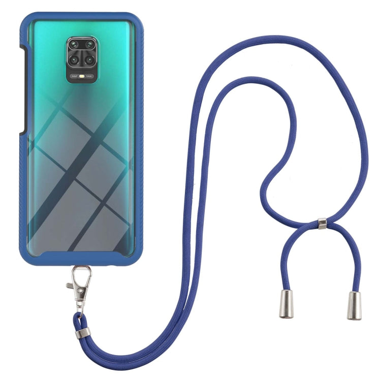 For Xiaomi Redmi Note 9S / Redmi Note 9 Pro / Redmi Note 9 Pro Max Starry Sky Solid Color Series Shockproof PC + TPU Protective Case with Neck Strap