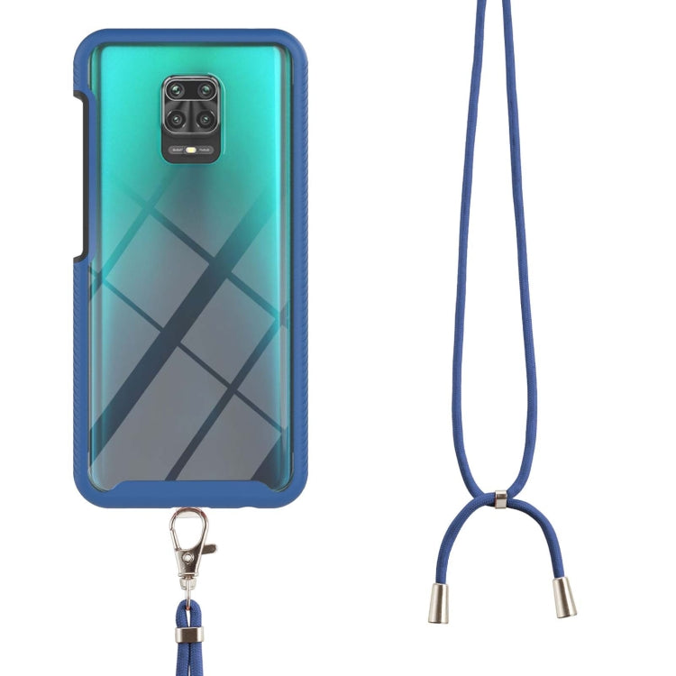 For Xiaomi Redmi Note 9S / Redmi Note 9 Pro / Redmi Note 9 Pro Max Starry Sky Solid Color Series Shockproof PC + TPU Protective Case with Neck Strap