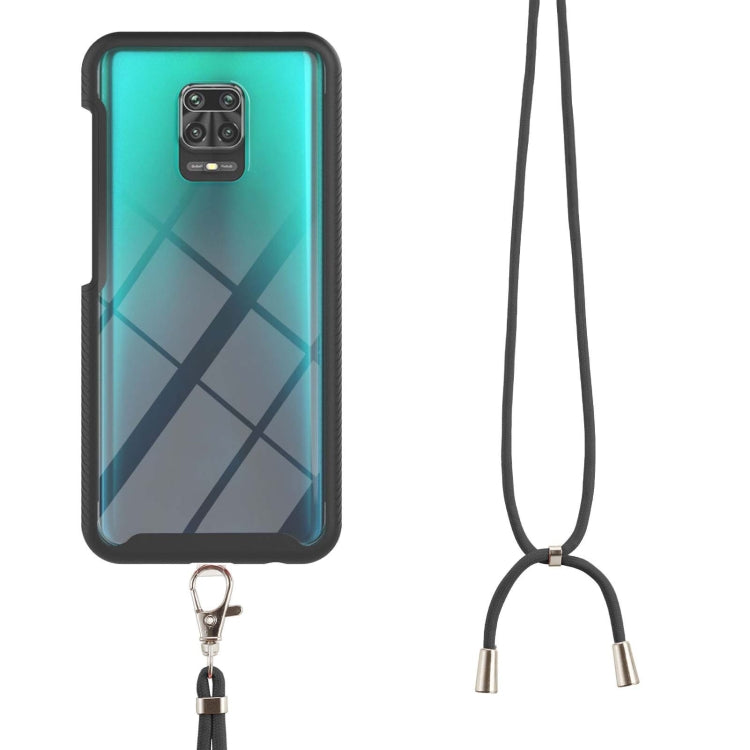 For Xiaomi Redmi Note 9S / Redmi Note 9 Pro / Redmi Note 9 Pro Max Starry Sky Solid Color Series Shockproof PC + TPU Protective Case with Neck Strap