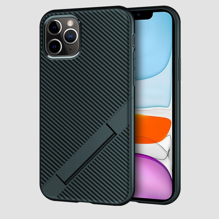 For iPhone 11 Extraordinary Series TPU Protective Case Shockproof Strap Folding Bracket